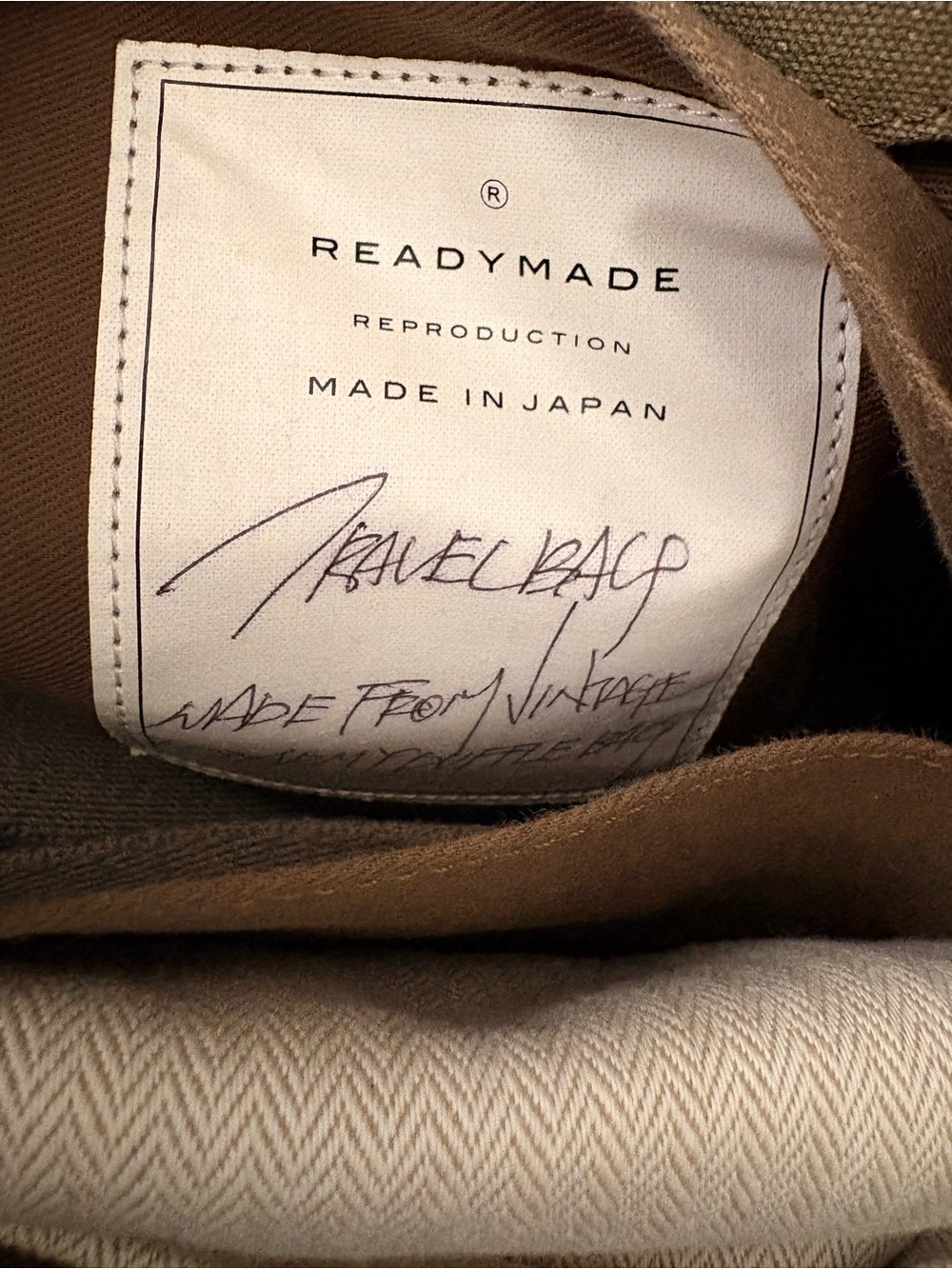 READY MADE Military-Style Canvas Tote with Lock Accent - Picture 7 of 7